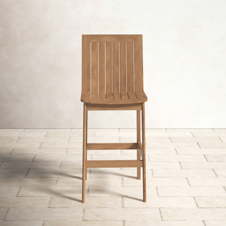 Teak outdoor online stool